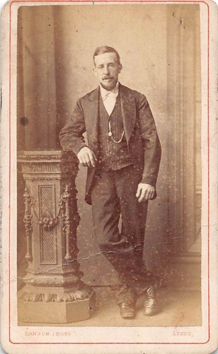 Cdv card victorian young man - card,