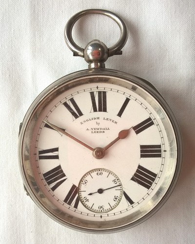Silver key wind - silver, watch
