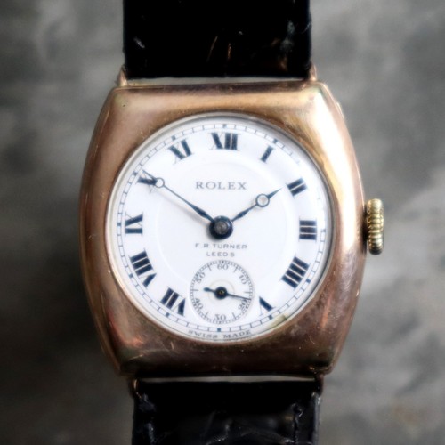 Rolex solid 9ct gold cushion - rolex,